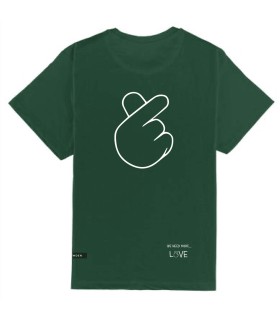 Camiseta WE NEED MORE LOVE GREEN | by Klawden