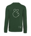 NEED MORE LOVE GREEN SWEATER
